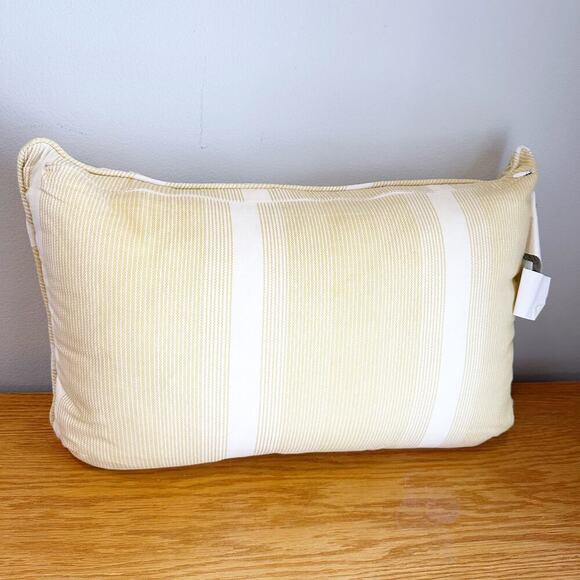 Waverly Paisley Verveine Embroidered Oblong Decorative Accessory Yellow Pillow - Picture 8 of 11